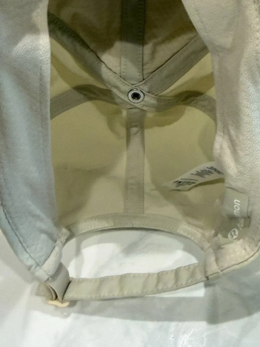 Lululemon Tan/Beige Ponytail Baseball Hat Cap